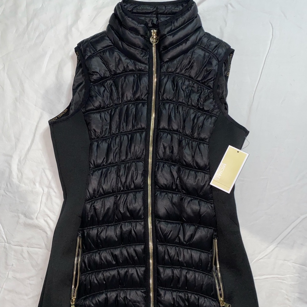 Michael Kors zip up puffy vest.
